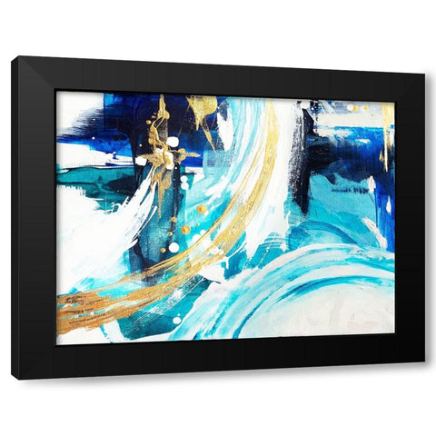 Angle Gold   B Black Modern Wood Framed Art Print with Double Matting by Storms, Alyson