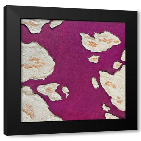 Aubergine Islands Black Modern Wood Framed Art Print by Storms, Alyson