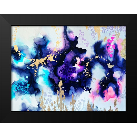 Awaken Black Modern Wood Framed Art Print by Storms, Alyson