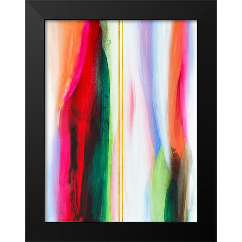 Brilliant Spectrum Black Modern Wood Framed Art Print by Storms, Alyson
