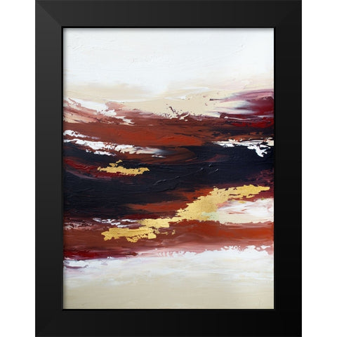 Burnt Sunset Black Modern Wood Framed Art Print by Storms, Alyson