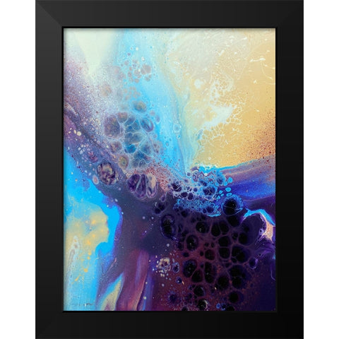 Burst of Color Black Modern Wood Framed Art Print by Storms, Alyson