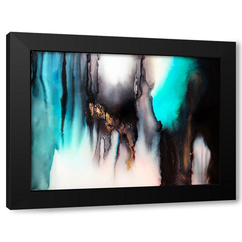 Cavern Black Modern Wood Framed Art Print with Double Matting by Storms, Alyson