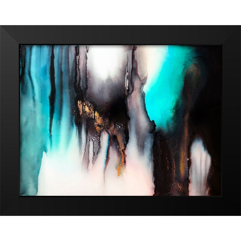 Cavern Black Modern Wood Framed Art Print by Storms, Alyson