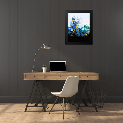 Colorful Smoke Black Modern Wood Framed Art Print by Storms, Alyson