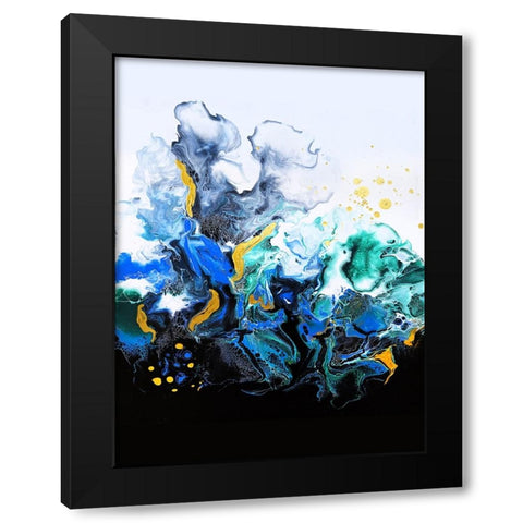 Colorful Smoke Black Modern Wood Framed Art Print by Storms, Alyson