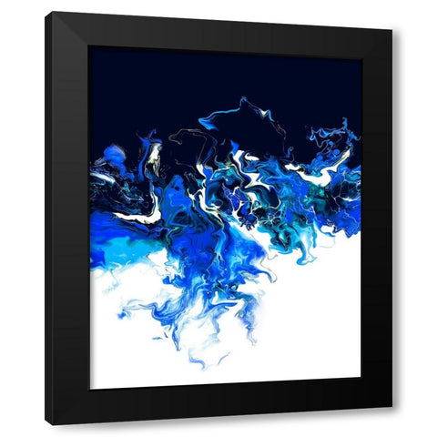 Colorful Wave 2 Black Modern Wood Framed Art Print with Double Matting by Storms, Alyson