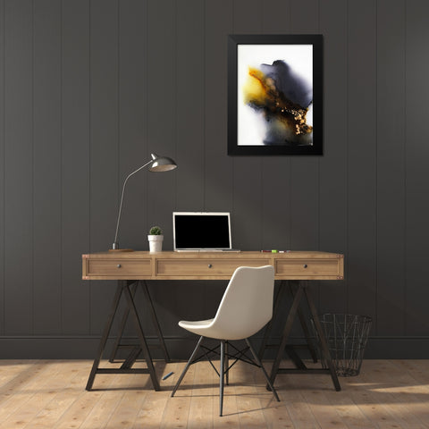Connection Black Modern Wood Framed Art Print by Storms, Alyson