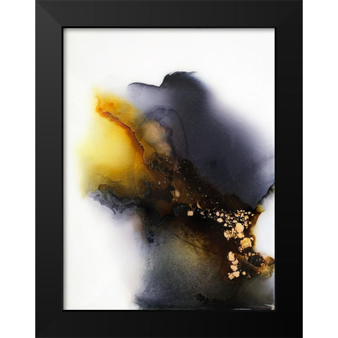 Connection Black Modern Wood Framed Art Print by Storms, Alyson
