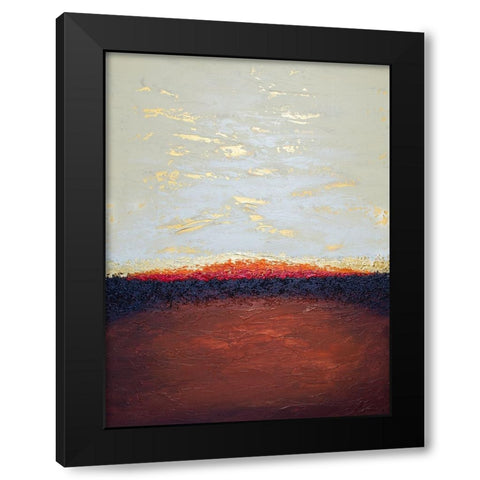 Deep Emergence Black Modern Wood Framed Art Print by Storms, Alyson