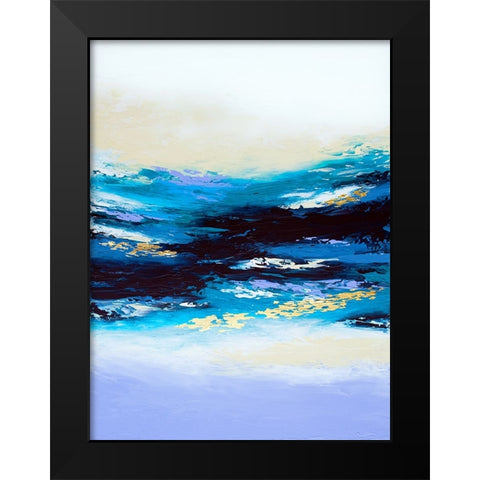 Deep Serenity Black Modern Wood Framed Art Print by Storms, Alyson