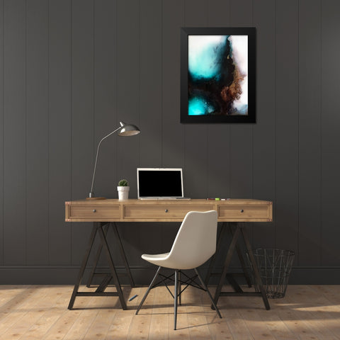 Fortune Black Modern Wood Framed Art Print by Storms, Alyson