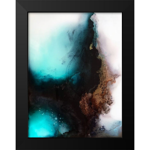 Fortune Black Modern Wood Framed Art Print by Storms, Alyson