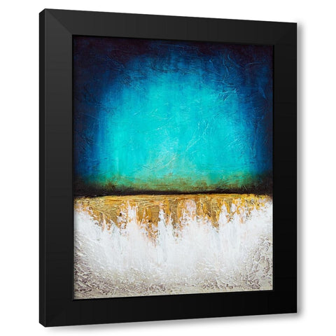 Frozen Reflection Black Modern Wood Framed Art Print with Double Matting by Storms, Alyson