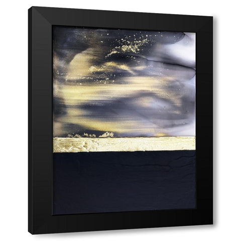 Gold Noir 2 Black Modern Wood Framed Art Print with Double Matting by Storms, Alyson