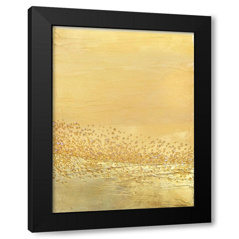 Gold Black Modern Wood Framed Art Print by Storms, Alyson