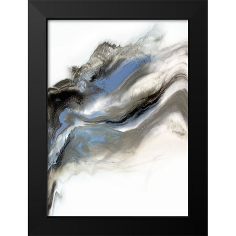 Grey Smoke 1 Black Modern Wood Framed Art Print by Storms, Alyson