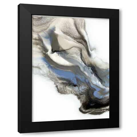 Grey Smoke 2 Black Modern Wood Framed Art Print by Storms, Alyson