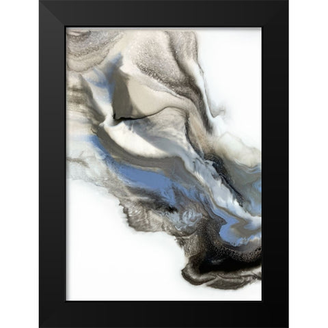 Grey Smoke 2 Black Modern Wood Framed Art Print by Storms, Alyson