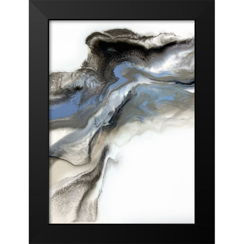 Grey Smoke 3 Black Modern Wood Framed Art Print by Storms, Alyson