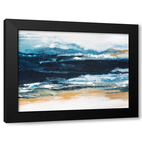 Highland Black Modern Wood Framed Art Print by Storms, Alyson