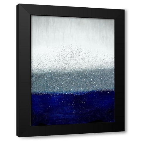 Indigo Dream Black Modern Wood Framed Art Print with Double Matting by Storms, Alyson