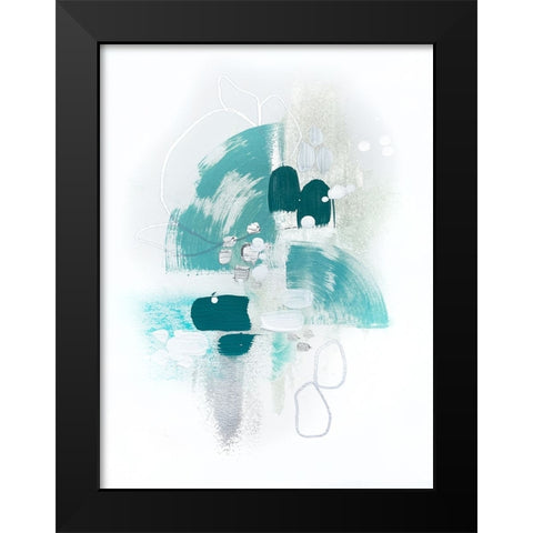 Island Sea Breeze Black Modern Wood Framed Art Print by Storms, Alyson