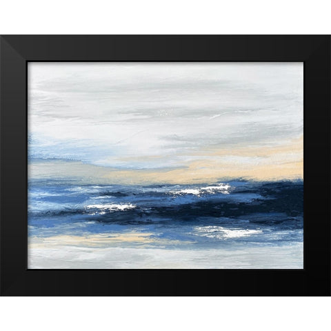 Neahbay Black Modern Wood Framed Art Print by Storms, Alyson