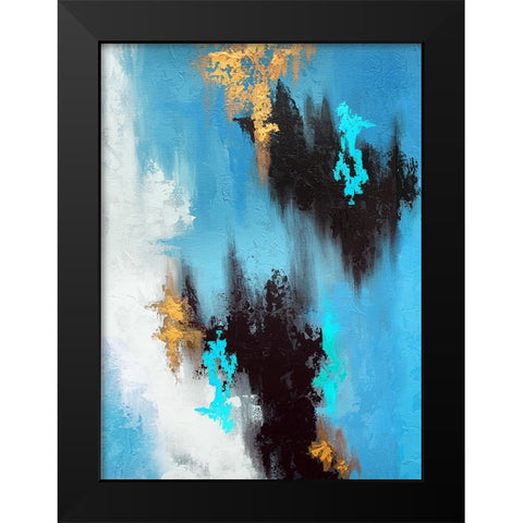Parallel Gold 3 Black Modern Wood Framed Art Print by Storms, Alyson