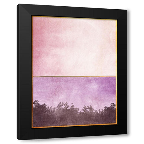 Pink and Yellow 1 Black Modern Wood Framed Art Print by Storms, Alyson