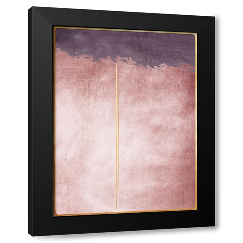 Pink and Yellow 2 Black Modern Wood Framed Art Print by Storms, Alyson