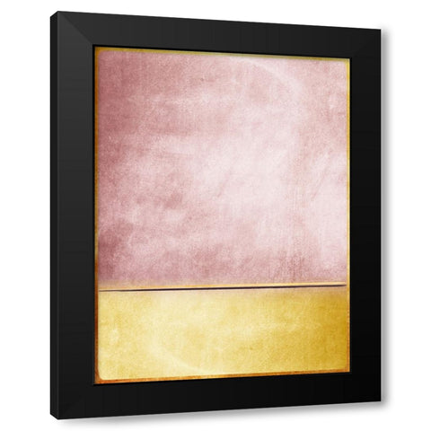 Pink and Yellow 3 Black Modern Wood Framed Art Print by Storms, Alyson