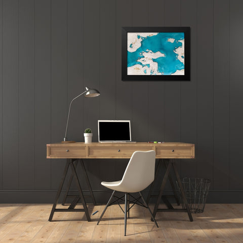 Pugetsound Std Black Modern Wood Framed Art Print by Storms, Alyson