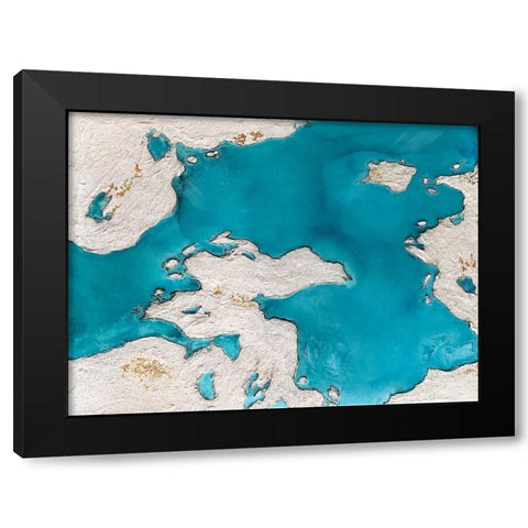 Pugetsound Std Black Modern Wood Framed Art Print by Storms, Alyson