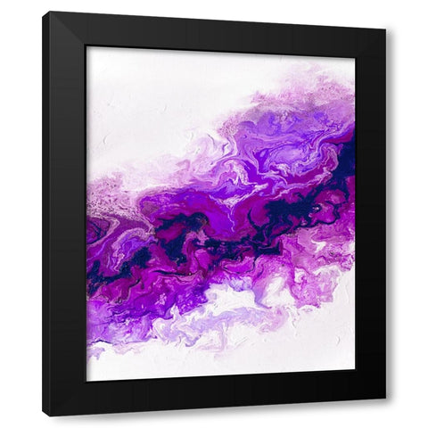 Rainbow Smoke 2 Black Modern Wood Framed Art Print by Storms, Alyson