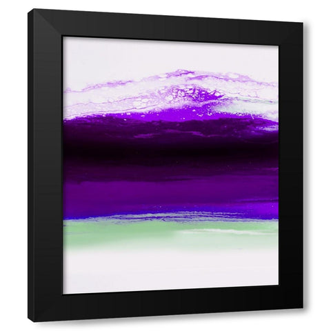 Rainbow Wave 3 Black Modern Wood Framed Art Print by Storms, Alyson