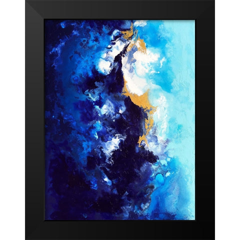Riverbed Black Modern Wood Framed Art Print by Storms, Alyson