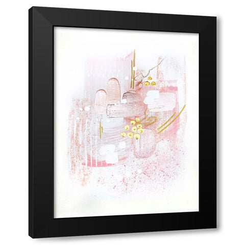 Rose and Gold Light 1 Black Modern Wood Framed Art Print by Storms, Alyson