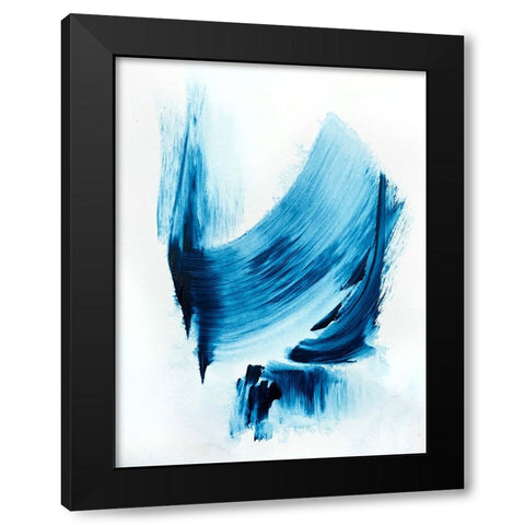 Royalblue 3 Black Modern Wood Framed Art Print with Double Matting by Storms, Alyson