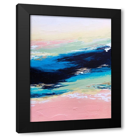 Serenity Black Modern Wood Framed Art Print by Storms, Alyson