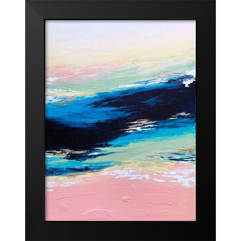 Serenity Black Modern Wood Framed Art Print by Storms, Alyson