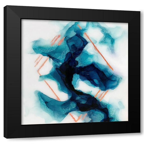 Smoke and Mirrors Black Modern Wood Framed Art Print by Storms, Alyson