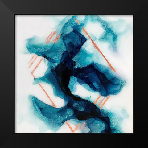 Smoke and Mirrors Black Modern Wood Framed Art Print by Storms, Alyson