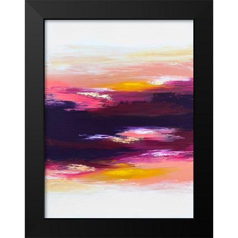 Spring Sunset Black Modern Wood Framed Art Print by Storms, Alyson
