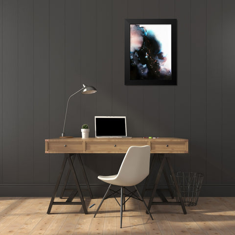 Stardust Black Modern Wood Framed Art Print by Storms, Alyson