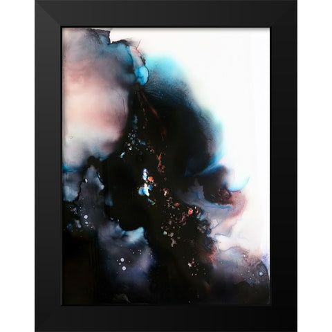 Stardust Black Modern Wood Framed Art Print by Storms, Alyson