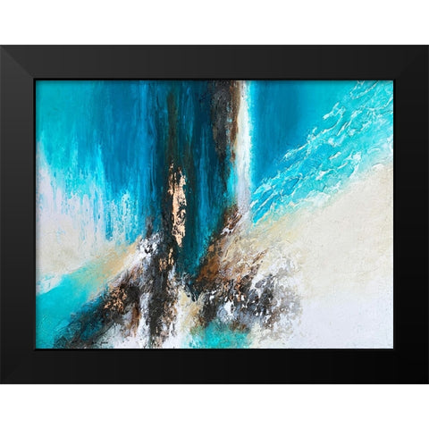 Tamul Black Modern Wood Framed Art Print by Storms, Alyson