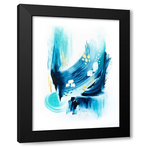 Trident Seas 2 Black Modern Wood Framed Art Print by Storms, Alyson