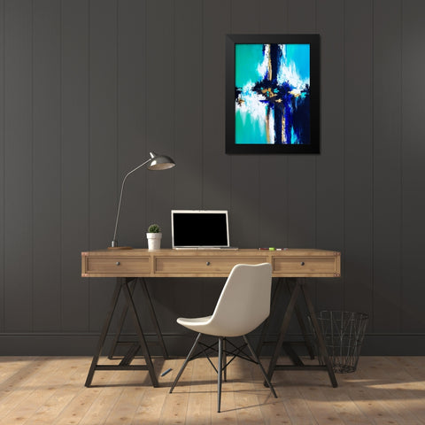 Under the Lights Black Modern Wood Framed Art Print by Storms, Alyson