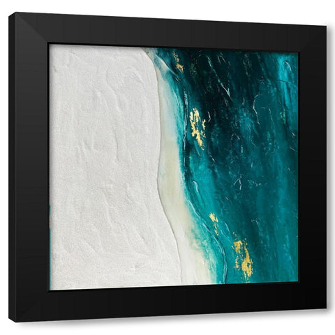 Verdant Sands Black Modern Wood Framed Art Print by Storms, Alyson